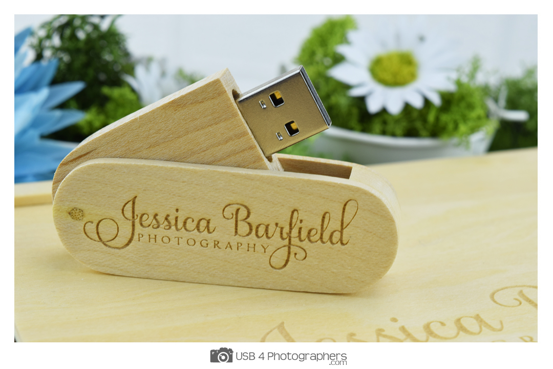 Wooden Twister USB Memory Stick Personalised USB Memory Sticks & Gift